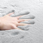 ORINOVA Fuzzy Grey Fluffy Washable Runner Rugs - Image 5