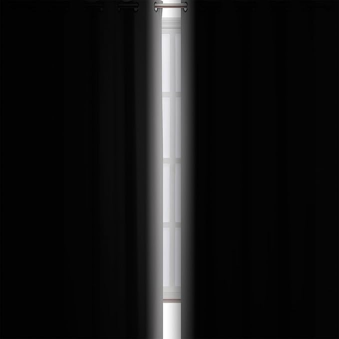 LEMOMO Light Grey Blackout Curtains/38 x 54 Inch/Set of Two Panels Grommet - Image 3