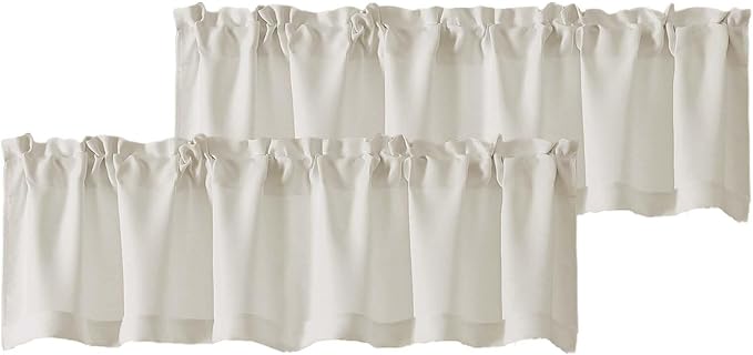 Chyhomenyc Natural Valances for Window, Light Filtering Short Curtains for by Chyhomenyc
