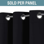 H.VERSAILTEX Blackout Curtains for Bedroom Black Out Curtains 102 inch Thermal - Image 2