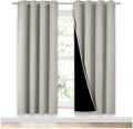 NICETOWN 100% Blackout Window Curtain Panels, Full Light Blocking Drapes by NICETOWN