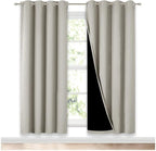 NICETOWN 100% Blackout Window Curtain Panels, Full Light Blocking Drapes by NICETOWN