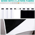 NICETOWN 100% Blackout Window Curtain Panels, Cold and Full Light Blocking - Image 5