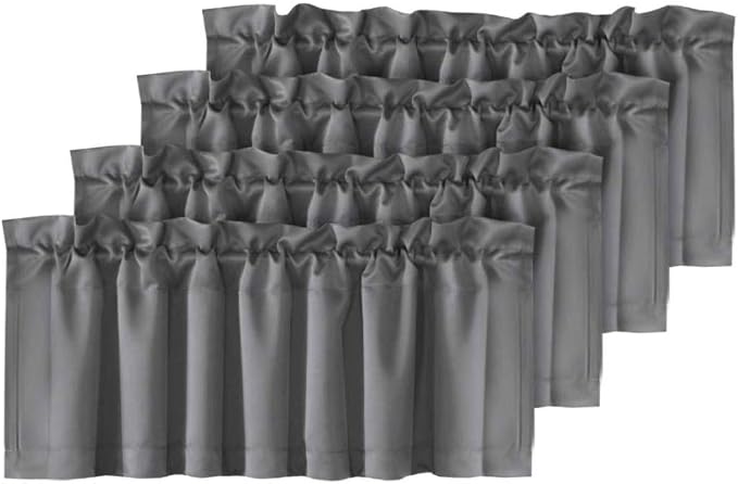 H.VERSAILTEX Blackout Valances for Windows, Kitchen Valance Curtains for Living by HVERSAILTEX