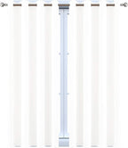 Yakamok Pure White Curtains 45 Inch Length, Grommet Top Small Window Drapes - Image 9