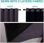 NICETOWN 100% Blackout Lined Curtains, 1 Pair, 2 Thick Layers Completely - Image 5