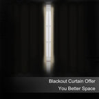 LEMOMO Blackout Curtains 66 x 54 Inch Long Beige Curtains Set of 2 Panels Room - Image 3