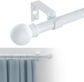GXOACKJ Curtain Rods for windows 28-78 inch, 5/8 inch Decorative White Splicing by GXOACKJ