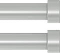VOIIY 2 Pack Curtain Rods for Windows 48 to 84 Inch, Modern Adjustable Heavy by VOIIYCurtainRods