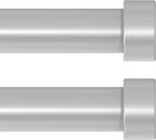 VOIIY 2 Pack Curtain Rods for Windows 48 to 84 Inch, Modern Adjustable Heavy by VOIIYCurtainRods