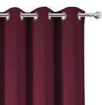 LEMOMO Blackout Curtains 52 x 120 Inch Long Burgundy Red Curtains Set of 2 - Image 6