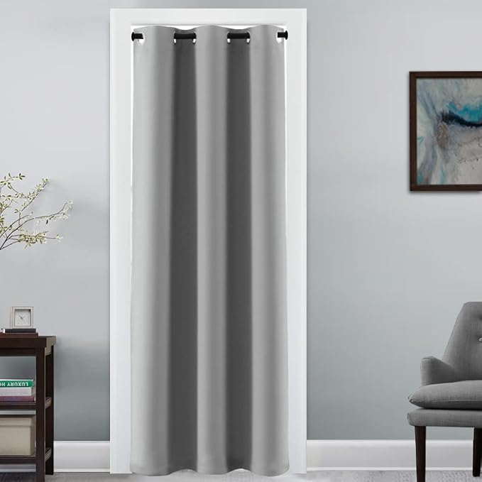 H.VERSAILTEX Doorway Curtain Blackout Closet Door Curtain Room Divider Window by HVERSAILTEX