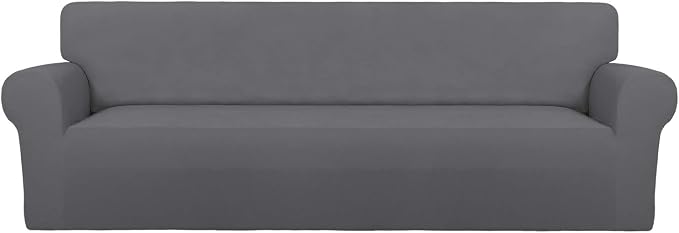 PureFit Super Stretch 4 Seater Sofa Slipcover – Spandex Non Slip Soft Couch by PureFit