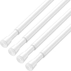 AIZESI Spring Tension Rods Adjustable Tension Curtain Rod Small Tension Rod No by AIZESITENSIONROD