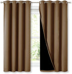 NICETOWN 100% Blackout Curtains 54 inches Long, 1 Pair, 52 inches Width Each - Image 2