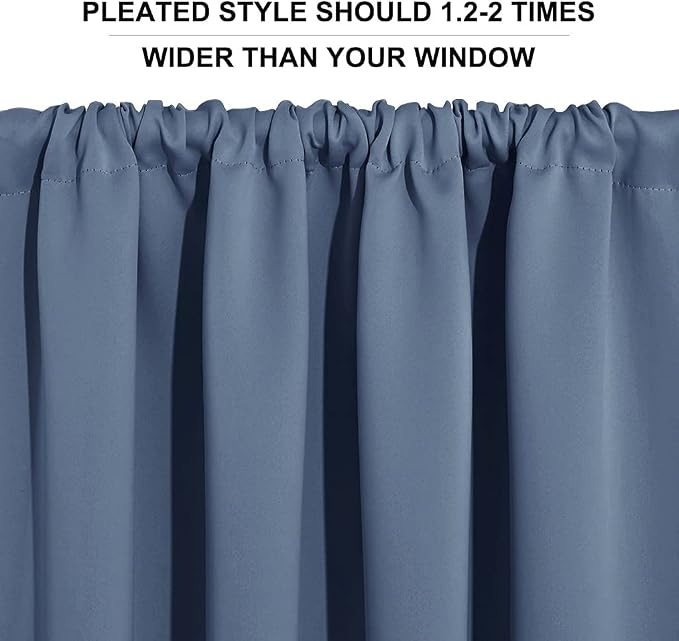 RYB HOME 54 inch Blackout Curtains - Image 6