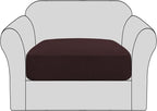 H.VERSAILTEX Stretch Couch Cushion Covers Individual Seat Sofa Chair Slipcovers by HVERSAILTEX
