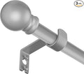 SMODBRODRE 32-48 Inch Silver Curtain Rod Set by SMODBRODRE