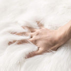 MIULEE Luxury Soft Fluffy Area Rug 3x5 Feet, Faux Fur Sheepskin Rug Decorative - Image 5