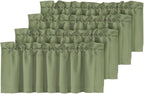 H.VERSAILTEX Blackout Sage Green Curtains Valances by HVERSAILTEX
