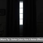 Yakamok Room Darkening Gray Blackout Curtains 84 Inch Long Light Blocking - Image 4