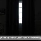 Yakamok Gray Blackout Curtain Panels 96 inches - Image 3