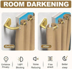 GXOACKJ Gold Curtain Rods for Windows 28 to 60 inch, 5/8 inch Adjustable Wrap - Image 2