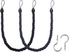 BEL AVENIR Curtain Ropes Tiebacks Tie-Backs Curtain Handmade Holdbacks by BELAVENIR