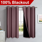 NICETOWN 100% Blackout Short Curtains - Image 2