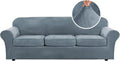 H.VERSAILTEX High Stretch Sofa Slipcover 4 Piece Cover Velvet Furniture by HVERSAILTEX