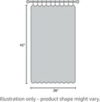 NICETOWN Black Small Window Curtains - Image 8