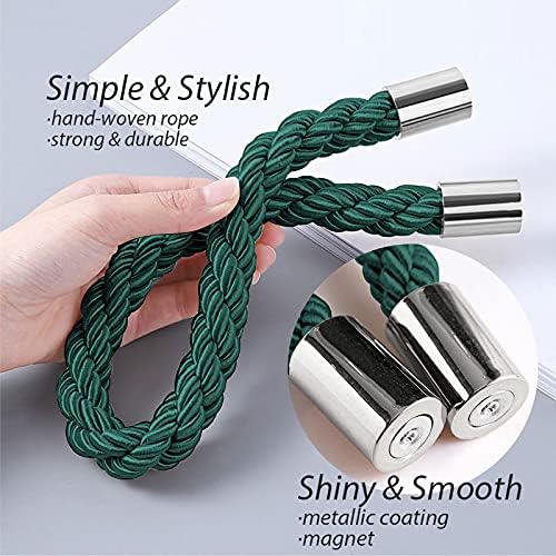 NICEEC 2 Pack Strong Magnetic Curtain Tiebacks Modern Simple Style Drape Tie - Image 3