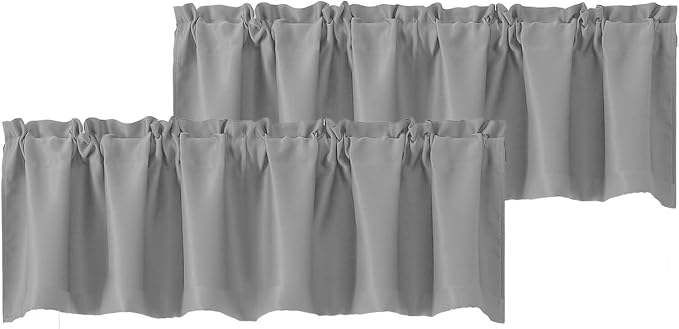 Chyhomenyc Blackout Valances for Windows, Short Window Valance Curtains for by Chyhomenyc