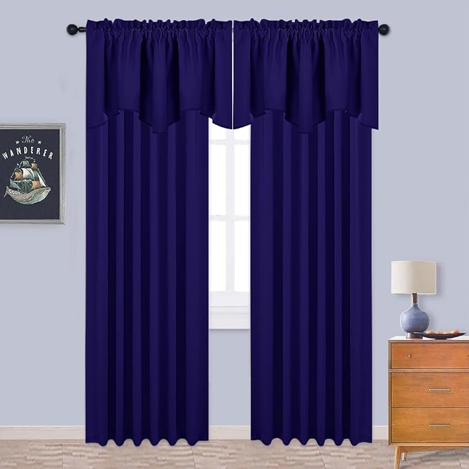 NICETOWN 2 Panels Window Valances Farmhouse Design Window Treatment Thermal - Image 4