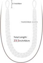 NICEEC 4 Pack Natural Cotton Rope Curtain Tiebacks Elegant Boho Style - Image 3