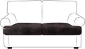 Leather Look Couch Cushion Covers Sofa Seat Slipcovers Sets Couches Furniture by ANARACHON