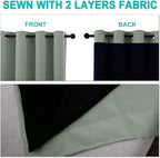 NICETOWN Full Shading Curtains for Windows, Super Heavy-Duty Black Lined - Image 4