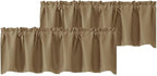 Chyhomenyc Taupe Blackout Valances by Chyhomenyc