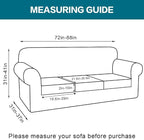 Turquoize 4 Piece Sofa Covers for 3 Cushion Couch Sofa Slipcover Soft Couch - Image 2