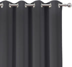 LEMOMO Dark Grey Thermal Blackout Curtains/52 x 45 Inch/Set of 2 Panels Room - Image 6