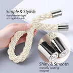 NICEEC 6 Pack Strong Magnetic Curtain Tiebacks Modern Simple Style Drape Tie - Image 3