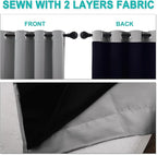 NICETOWN Full Shade Curtain Panels, Pair of Energy Smart & Noise Blocking Out - Image 5