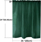 SpaceDresser Basic Rod Pocket Sheer Voile Window Curtain Panels Foliage Green 1 - Image 2