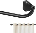 GXOACKJ Black Wrap Around Curtain Rods by GXOACKJ