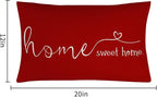 MFGNEH Home Sweet Home Quotes Farmhouse Pillow Covers, 12x20 Inch, Decorative - Image 6