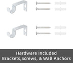 GXOACKJ Curtain Rods for windows 32-48 inch, 5/8 inch Decorative White Splicing - Image 7