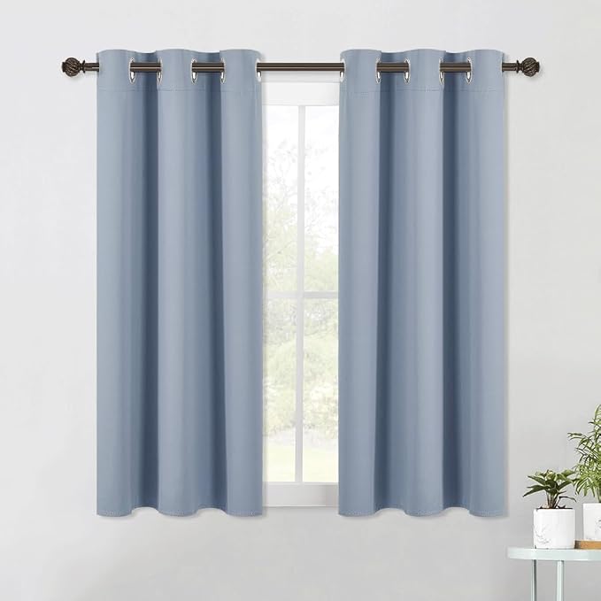 NICETOWN Blackout Window Curtains 60 inch Length 2 Panels, 34 x 60 Inch by NICETOWN