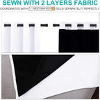 NICETOWN 100% Blackout Window Curtain Panels, Cold and Full Light Blocking - Image 7