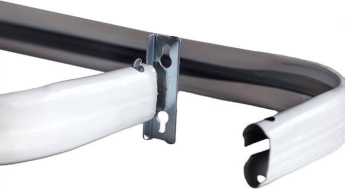 Blu-Pier Tech Heavy Duty Single Rod Standard White 28"-48" Adjustable Curtain - Image 3