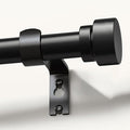 Lootkell Black Curtain Rods for Windows 48 to 84 Inches Adjustable Heavy Duty by Unknown